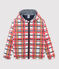 Coupe vent chaud enfant mixte blanc MARSHMALLOW+SIGNAL/rouge MULTICO
