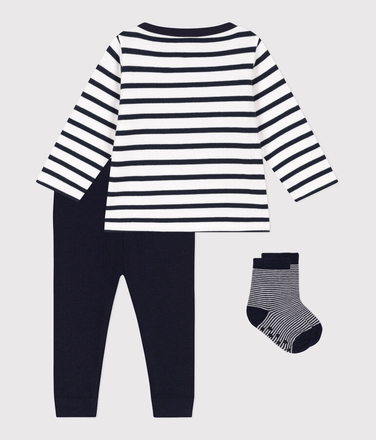 Ensemble cadeau b&eacute;b&eacute; trois pi&egrave;ces variante 1