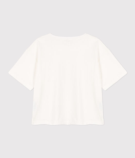 T-shirt LE BOXY en coton Femme blanc MARSHMALLOW