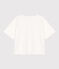 T-shirt LE BOXY en coton Femme blanc MARSHMALLOW