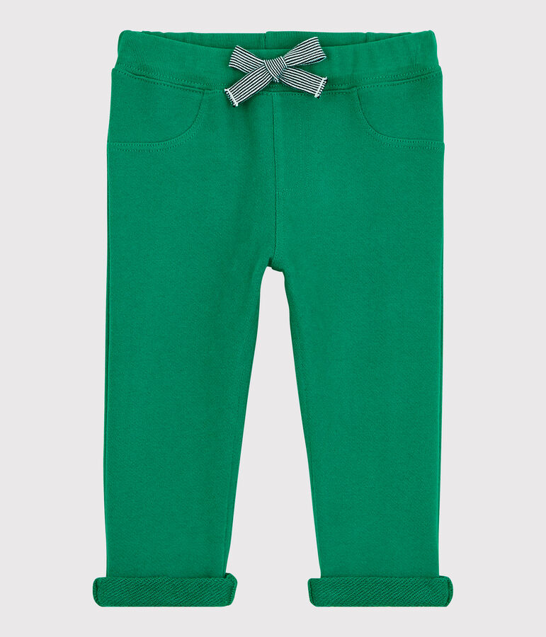 Pantalon en molleton b&eacute;b&eacute;. vert PIVERT