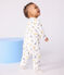 Pyjama bébé en coton sans pieds imprimé Paris blanc MARSHMALLOW/blanc MULTICO
