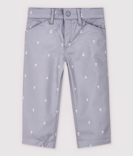 Pantalon en twill en brodé bébé garçon gris CONCRETE