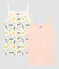 Lot de 2 chemises à bretelles petite fille en coton et lyocell variante 1