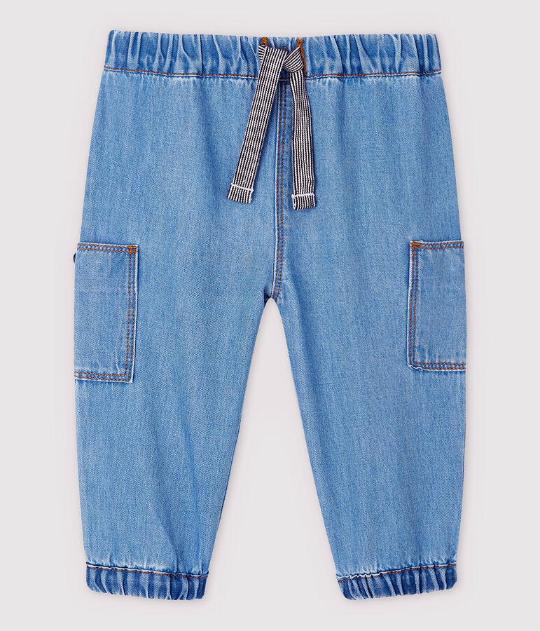 Pantalon en denim clair b&eacute;b&eacute; gar&ccedil;on bleu DENIM CLAIR
