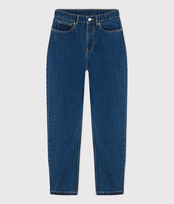 Jean responsable en coton Femme bleu BLEU DELAVE