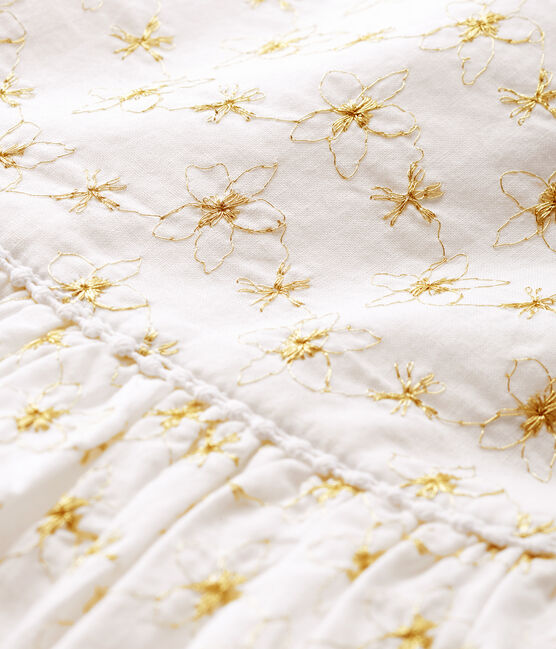 Robe de cérémonie bébé fille blanc ECUME