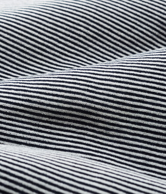 Gigoteuse bébé en velours bleu SMOKING/blanc MARSHMALLOW
