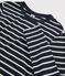 T-shirt iconique col rond Femme bleu SMOKING/blanc MARSHMALLOW