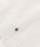 Robe enfant en coton manches courtes blanc/gris