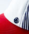 Casquette tricolore bébé. blanc MARSHMALLOW/blanc MULTICO