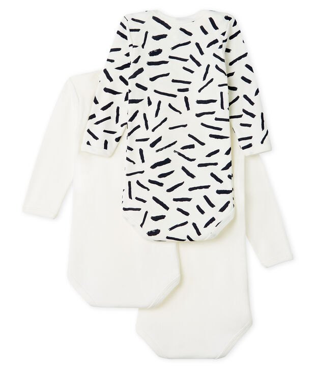Trio de bodies manches longues b&eacute;b&eacute; Jean Jullien multicouleur