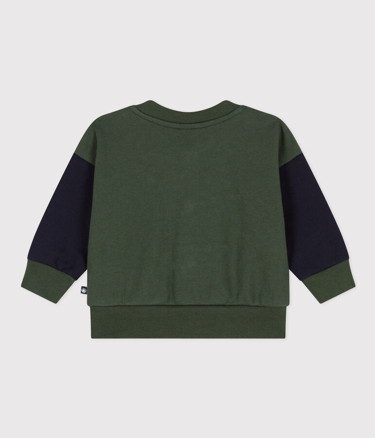 Teddy en molleton b&eacute;b&eacute; vert/bleu