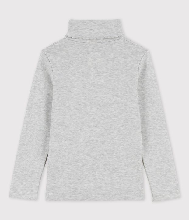 Sous-pull en coton fille gris