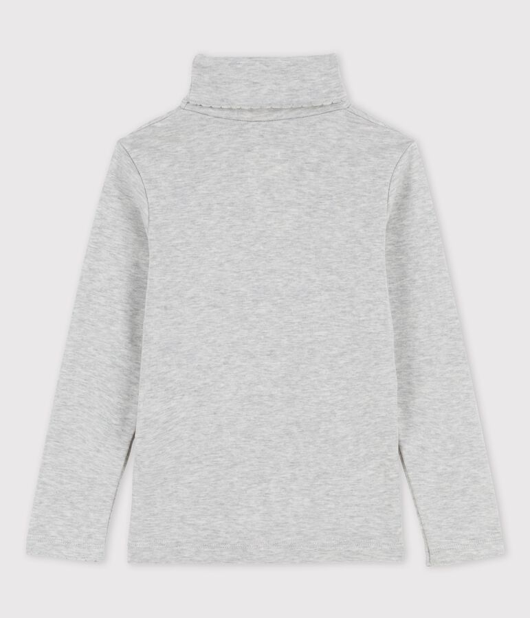 Sous-pull en coton fille gris BELUGA