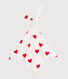 Doudou coeur en coton