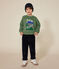Sweatshirt en molleton enfant gar&ccedil;on vert