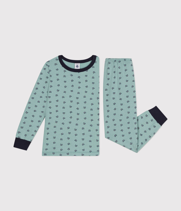 Pyjama en molleton gratt&eacute; imprim&eacute; raton laveur enfant PAUL/ MULTICO