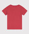 Tee-shirt imprimé en coton enfant garçon rose PAPI