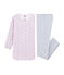 Chemise de nuit petite fille en velours avec legging blanc MARSHMALLOW/blanc MULTICO