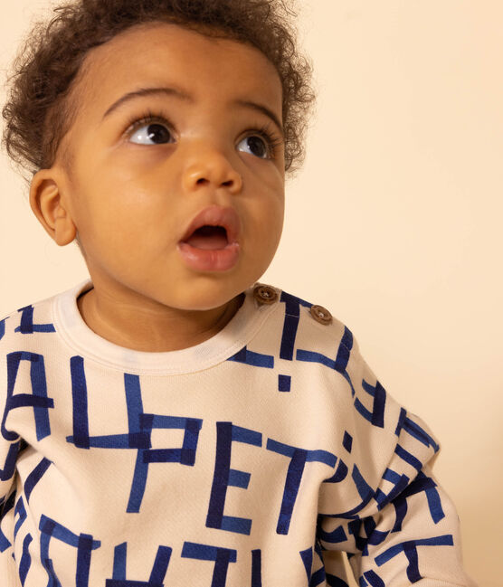 Sweatshirt en molleton imprimé bébé blanc AVALANCHE/ MULTICO