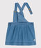 Robe sans manche bébé en denim léger bleu DENIM CLAIR