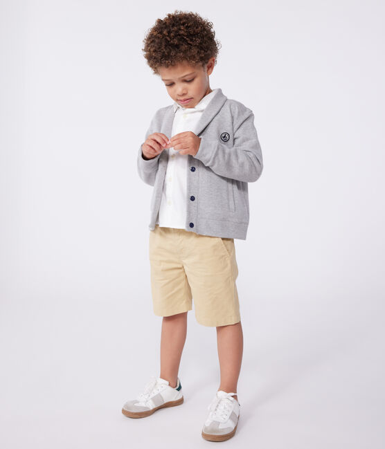 Cardigan en coton enfant garçon gris CHATON CHINE