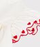 Blouse enfant  en coton manches courtes unie blanc