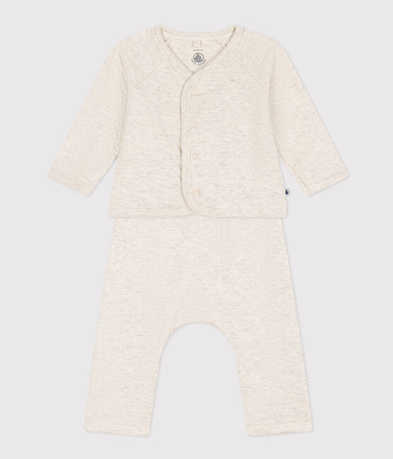Ensemble en tubique matelassé bébé beige MONTELIMAR CHINE