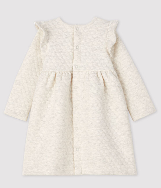 Robe manches longues bébé fille beige MONTELIMAR CHINE