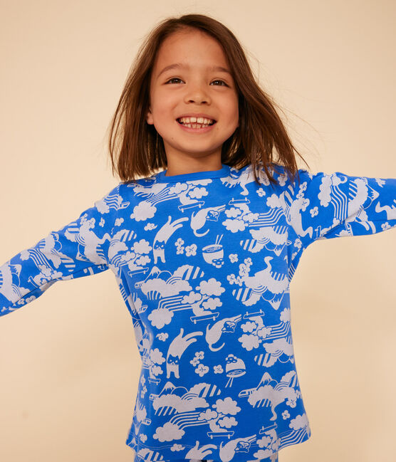 Pyjama imprimé en coton enfant FUJI/ MARSHMALLOW
