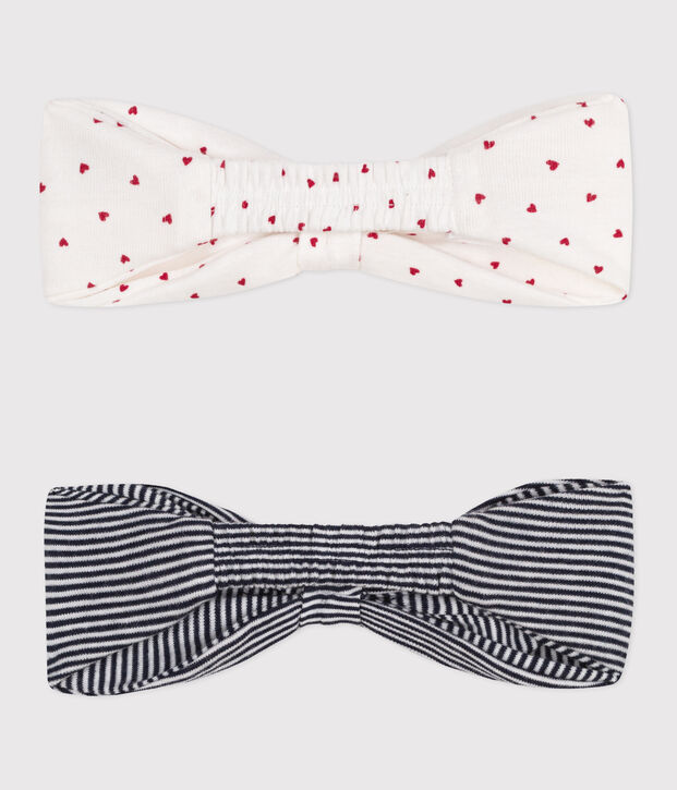 LOT DE 2 BANDEAUX EN COTON ICONIQUES BEBE multicouleur