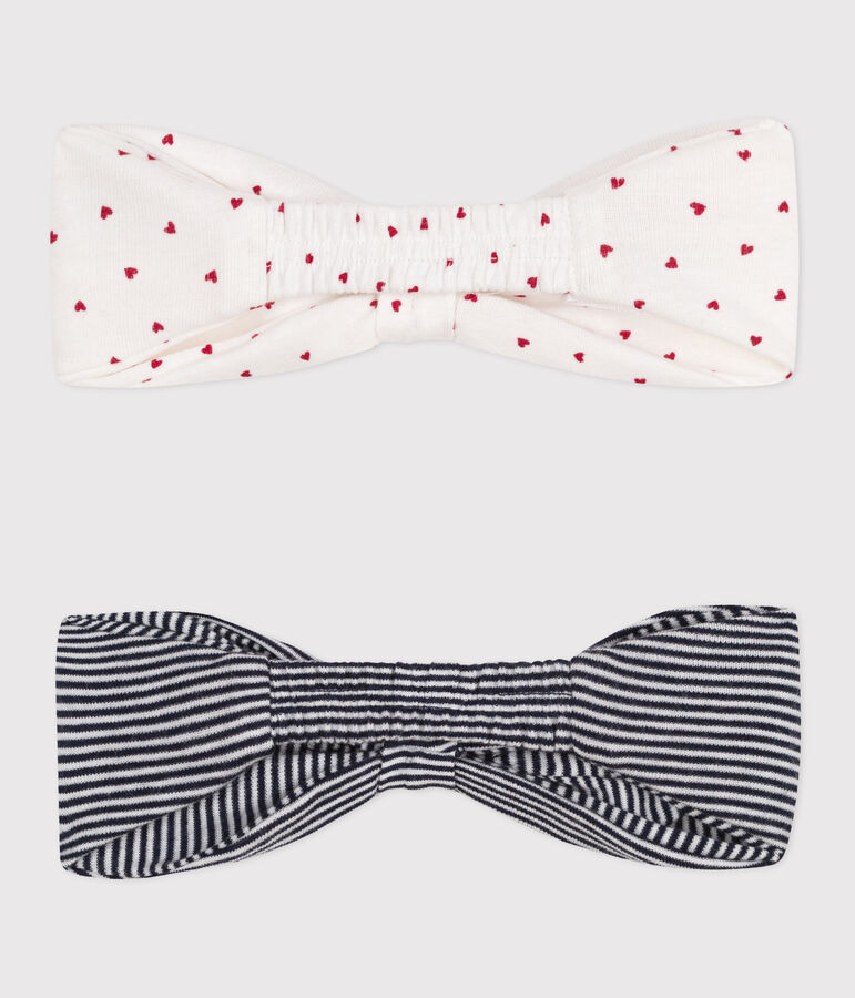 LOT DE 2 BANDEAUX EN COTON ICONIQUES BEBE multicouleur