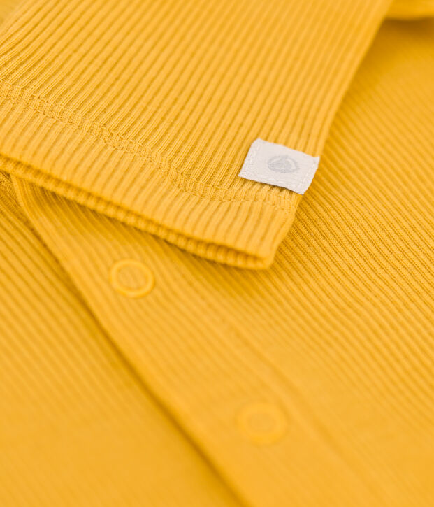 Cardigan en coton et lyocell b&eacute;b&eacute; jaune