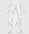 Bodyjama à imprimé koala bébé garçon en velours blanc MARSHMALLOW/blanc MULTICO