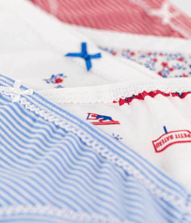 Lot de 5 culottes Paris en coton petite fille multicouleur