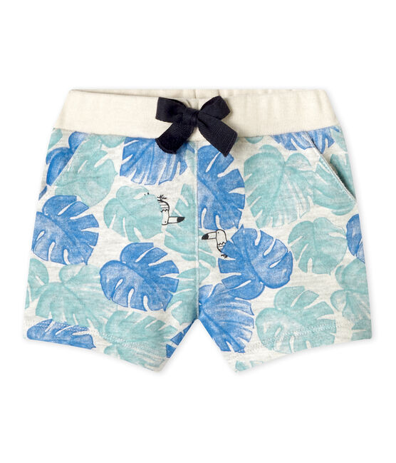 Short bébé garçon imprimé gris BELUGA/blanc MULTICO