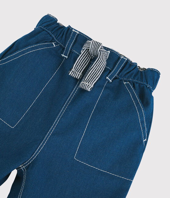 Pantalon en coton bébé. bleu MAJOR