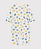Pyjama sans pied en coton bébé blanc MARSHMALLOW/blanc MULTICO