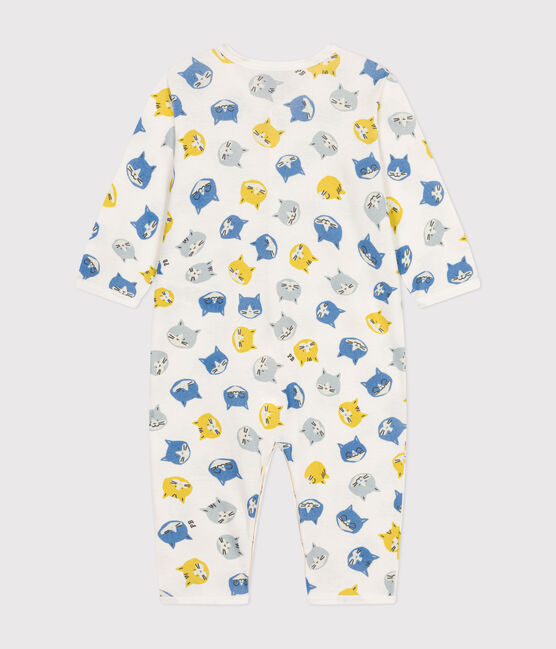 Pyjama sans pied en coton bébé blanc MARSHMALLOW/blanc MULTICO