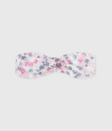 Bandeau bébé en popeline imprimé fleurs
