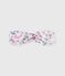 Bandeau bébé en popeline imprimé fleurs rose CHARME/blanc MULTICO