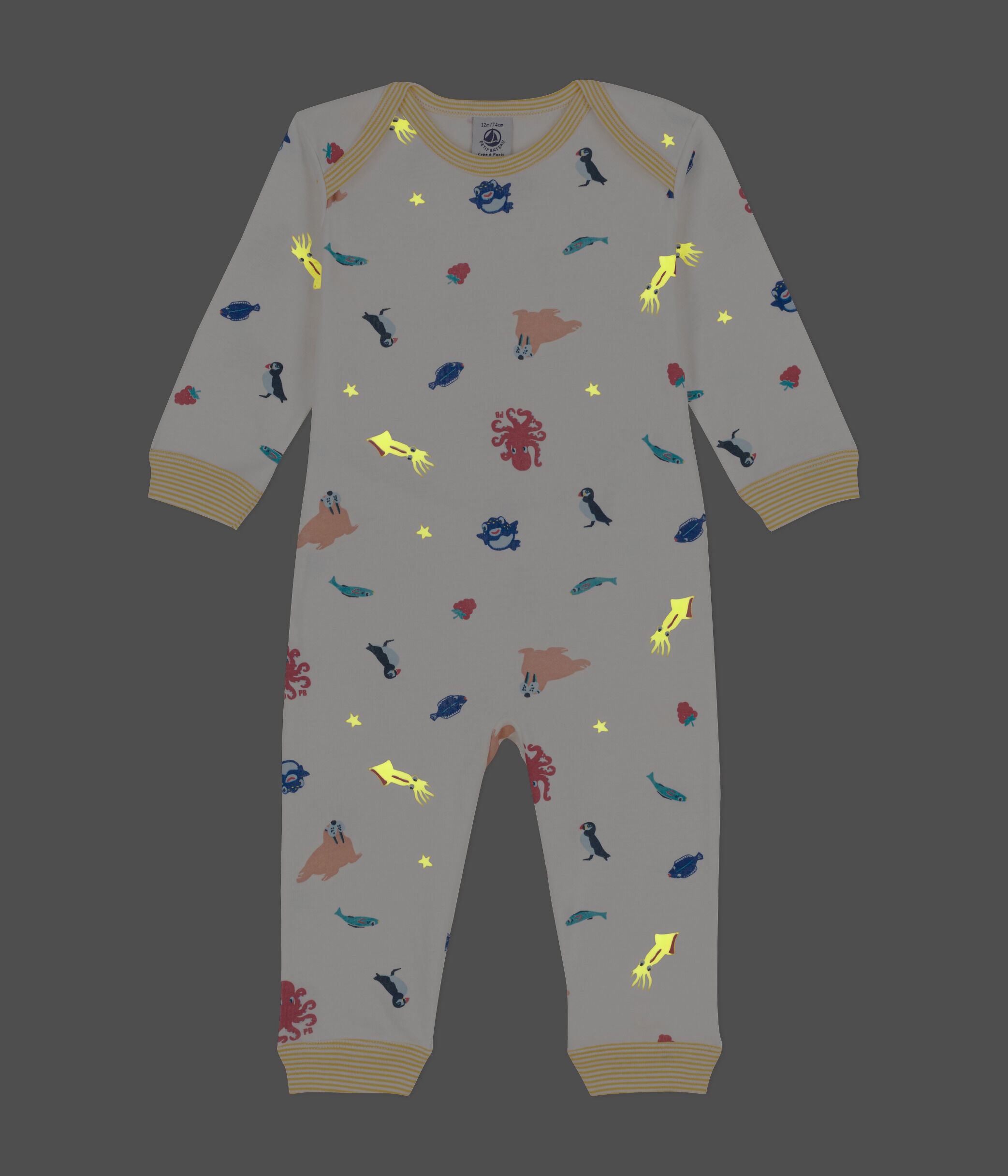 Pyjama Bébé Sans Pieds Petit Bateau – Coton Doux, Motif Crabes, Taille Mixte Bébé - 10