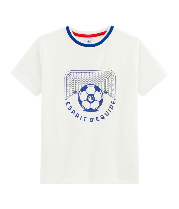 Tee-shirt enfant garcon blanc