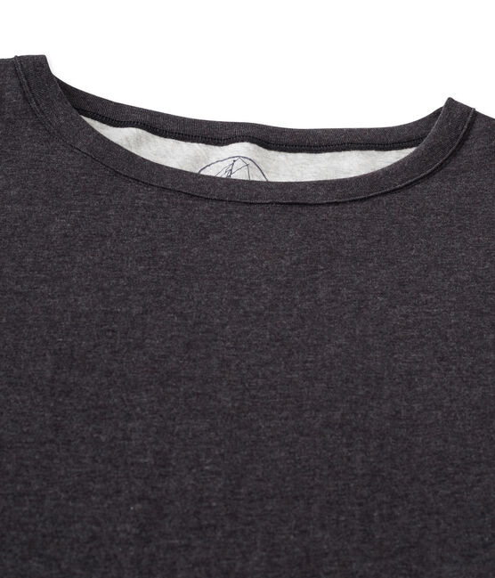 Maxi t-shirt femme en tubique extrafin chiné gris CITY CHINE
