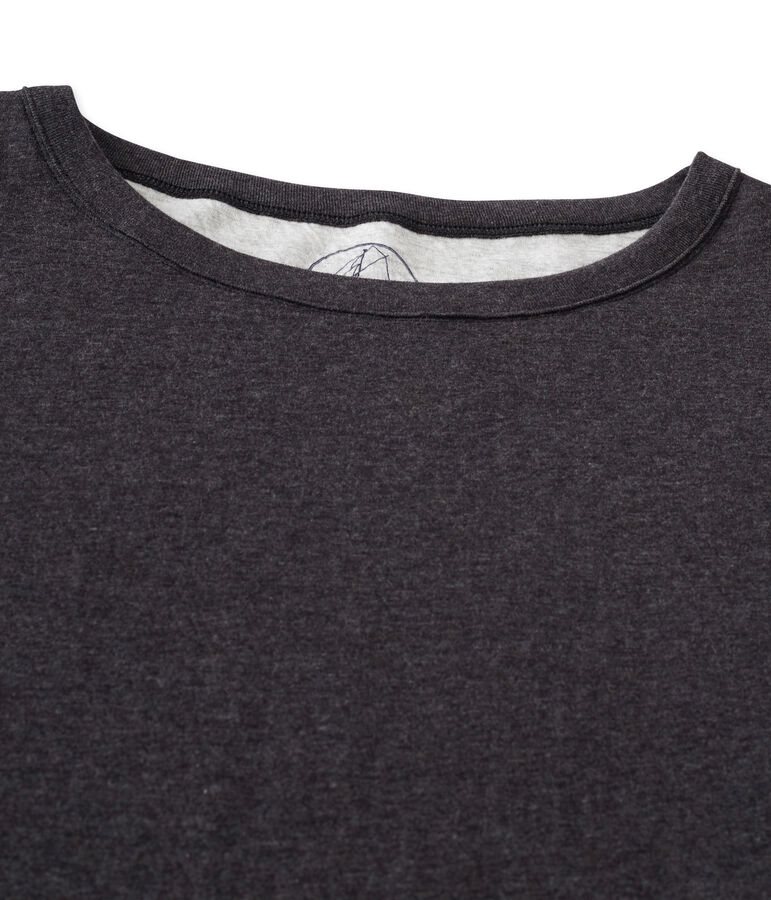 Maxi t-shirt femme en tubique extrafin chin&eacute; gris