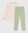Pyjama manches longues fille en coton PANACOTTA/ SABIO