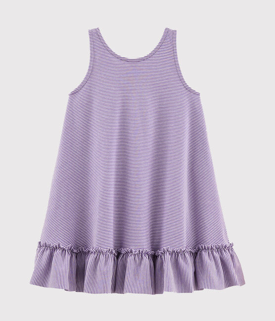Robe enfant fille violet REAL/blanc MARSHMALLOW