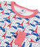 Pyjama petit garçon coupe très ajustée blanc MARSHMALLOW/blanc MULTICO