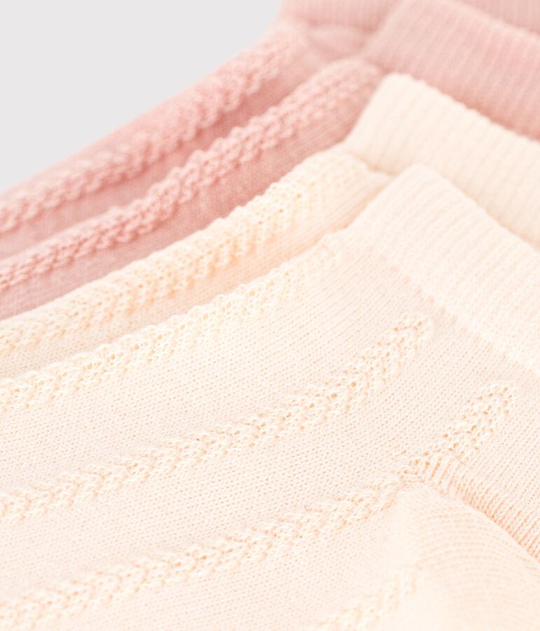 Lot de 2 paires de chaussettes unies en jersey de coton enfant variante 2